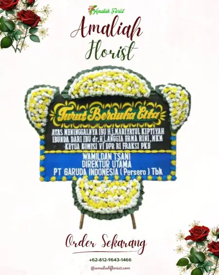 Papan Bunga Duka Wedding Beach View Anyer